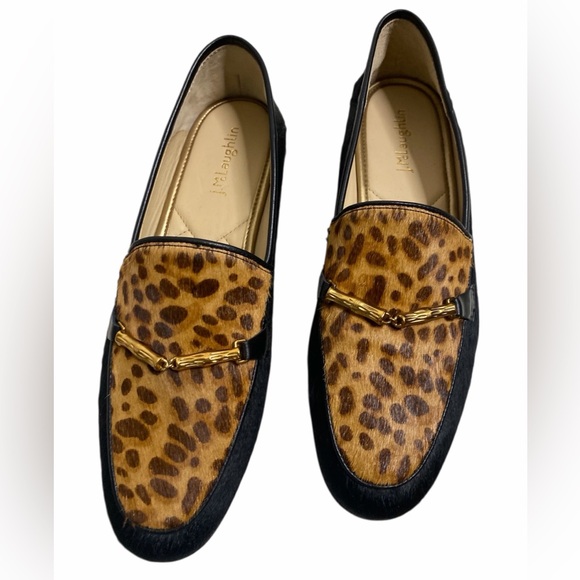 J. McLaughlin Leopard Print Loafers with Black Trim - Picture 3 of 9